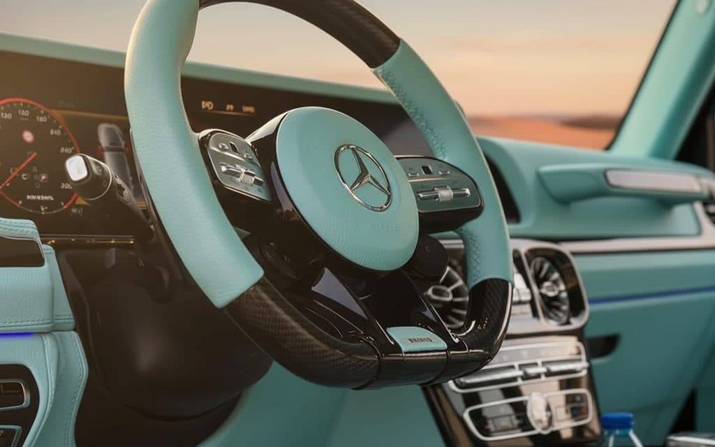 Mercedes G63 2023 interior view showing trim