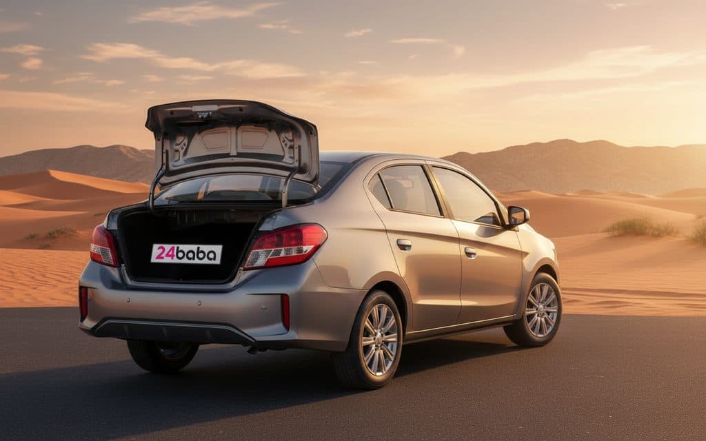 Mitsubishi Attrage 2023 Grey rear view showing taillights