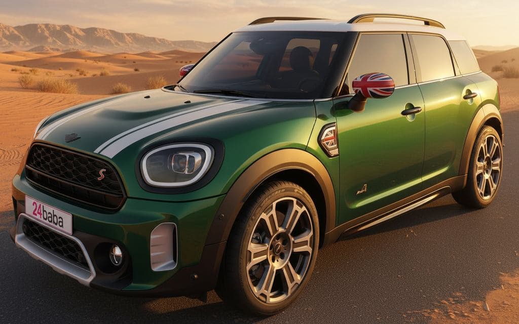 Hire Mini Countryman 2023 Green in Dubai