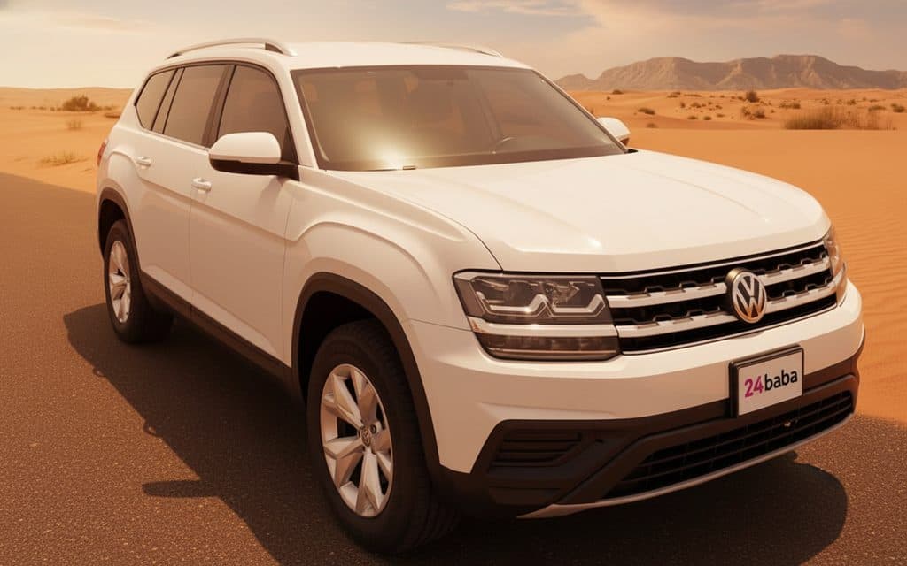 Volkswagen Teramont 2025 White front view with headlights