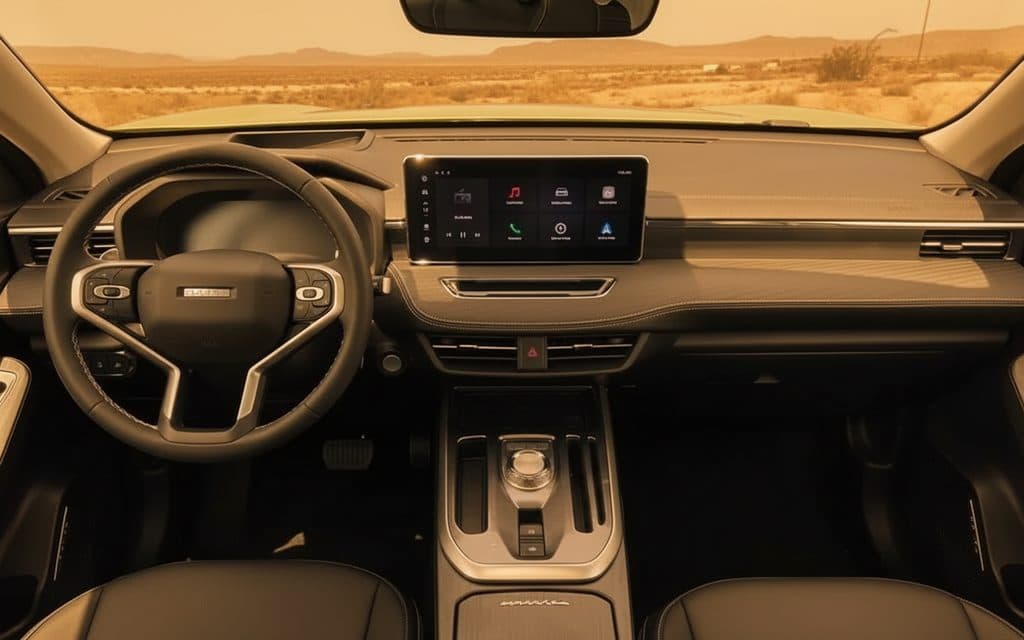 Haval Jolion 2024 Green dashboard view