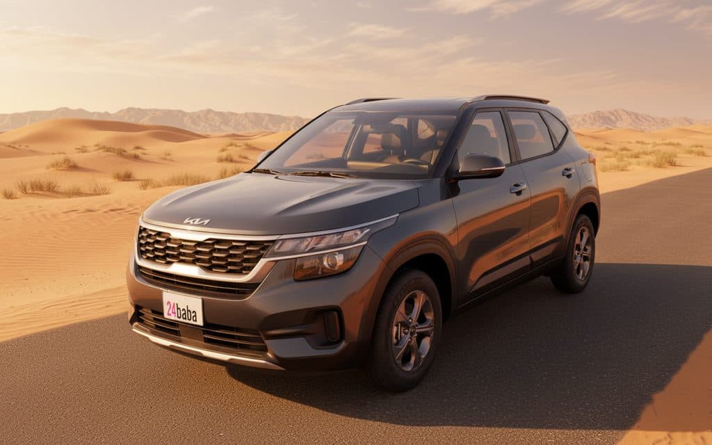 Hire Kia Seltos 2023 Grey in Dubai