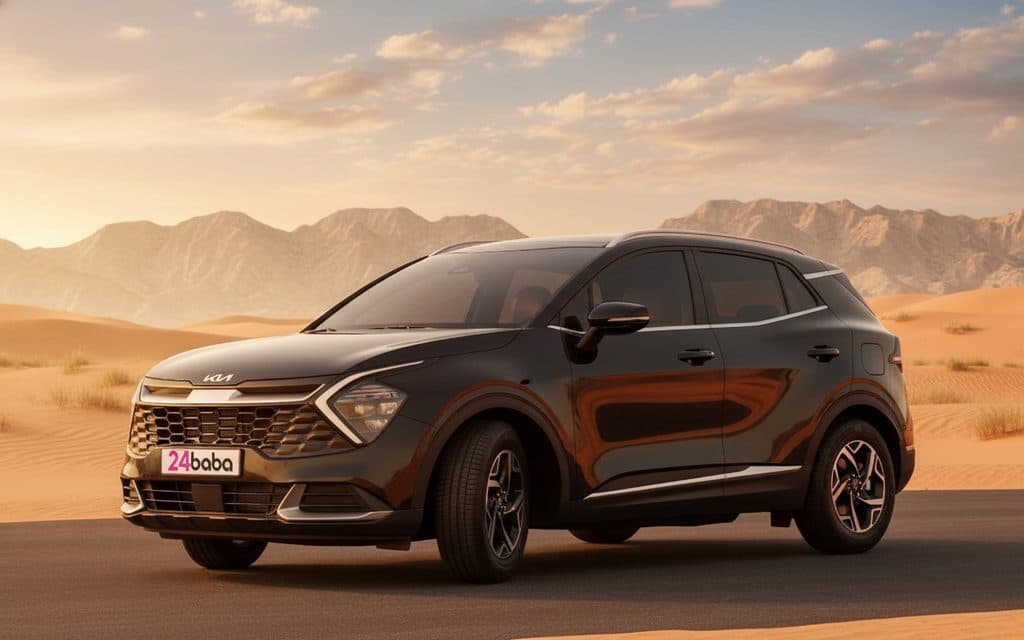 Rent Kia Sportage 2023 Black rental in Dubai