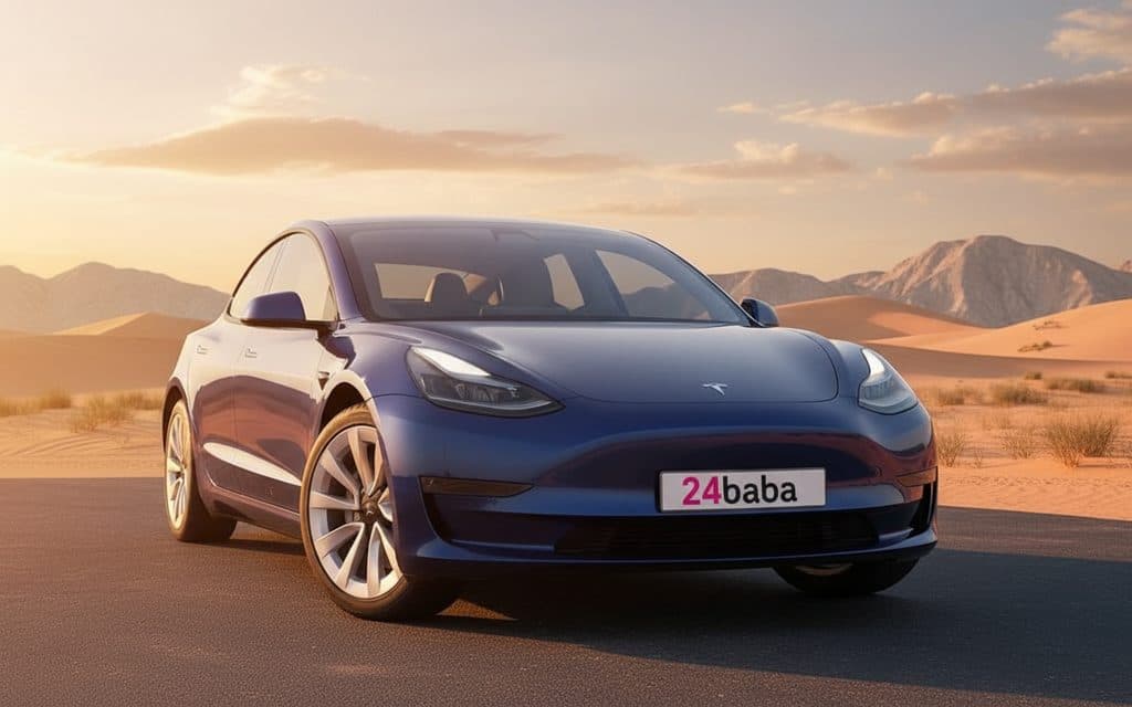 Tesla Model3 2021 Blue - rental in Dubai