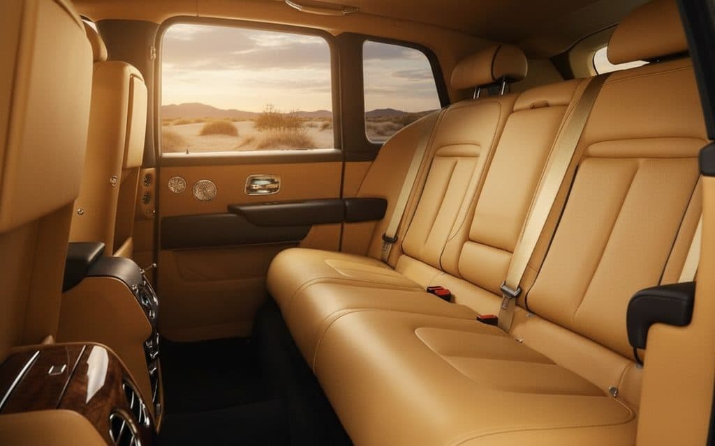 Rolls-Royce Cullinan 2022 leather seats and cabin