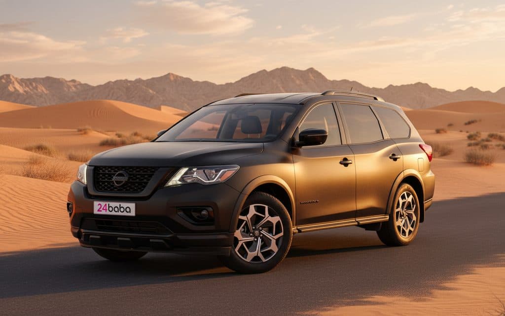 Nissan Pathfinder 2020 Black Rental in Dubai