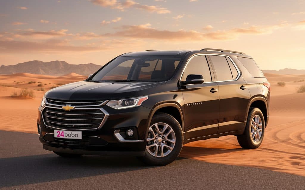 Rent Chevrolet Traverse 2021 Black in Dubai