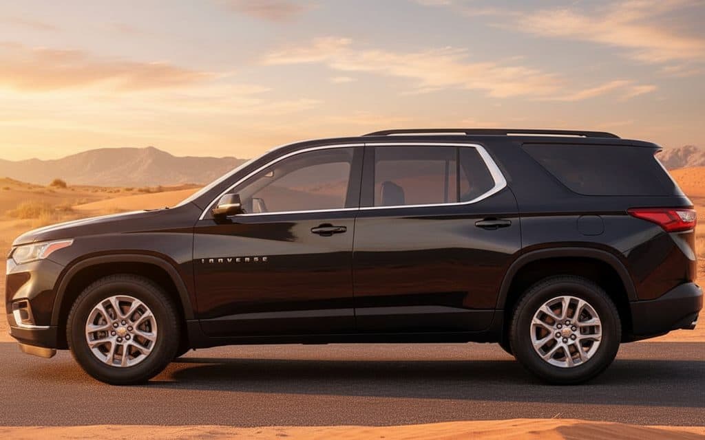 Chevrolet Traverse 2021 Black side profile