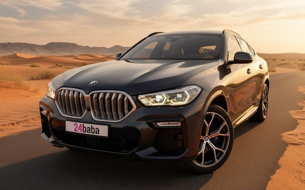 Hire Bmw X6M 2021 Black in Dubai
