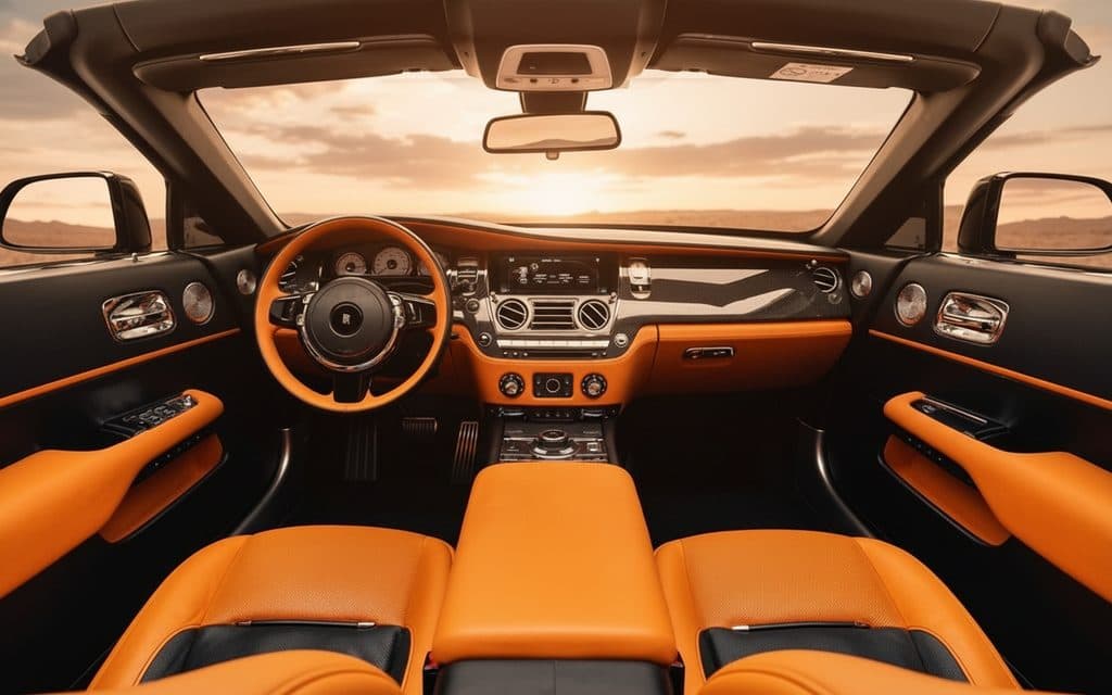 Rolls-Royce Dawn 2021 dashboard and infotainment