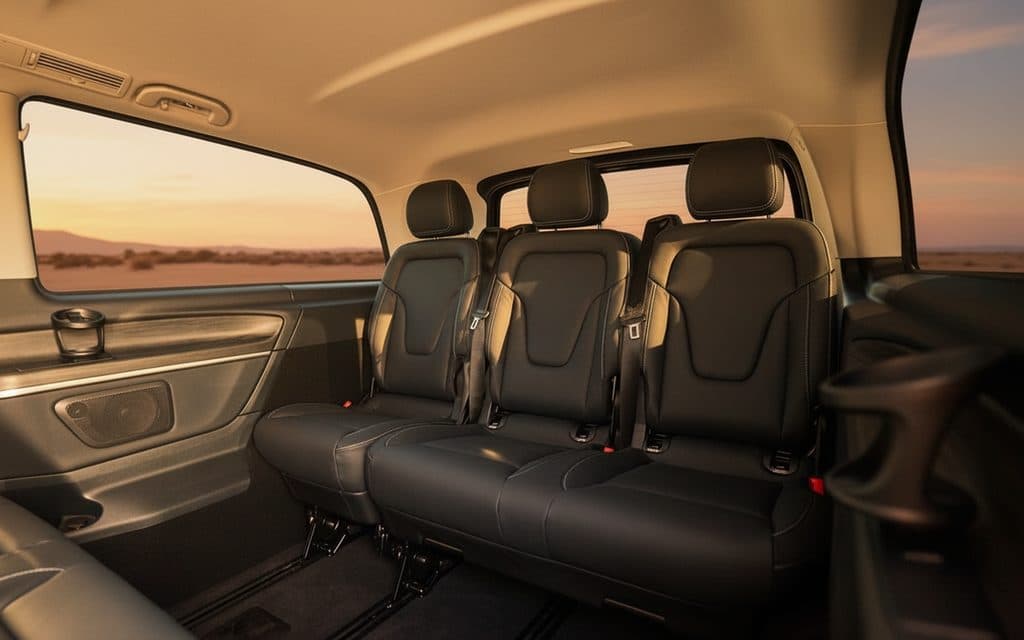 Mercedes V Class 2025 leather seats and cabin