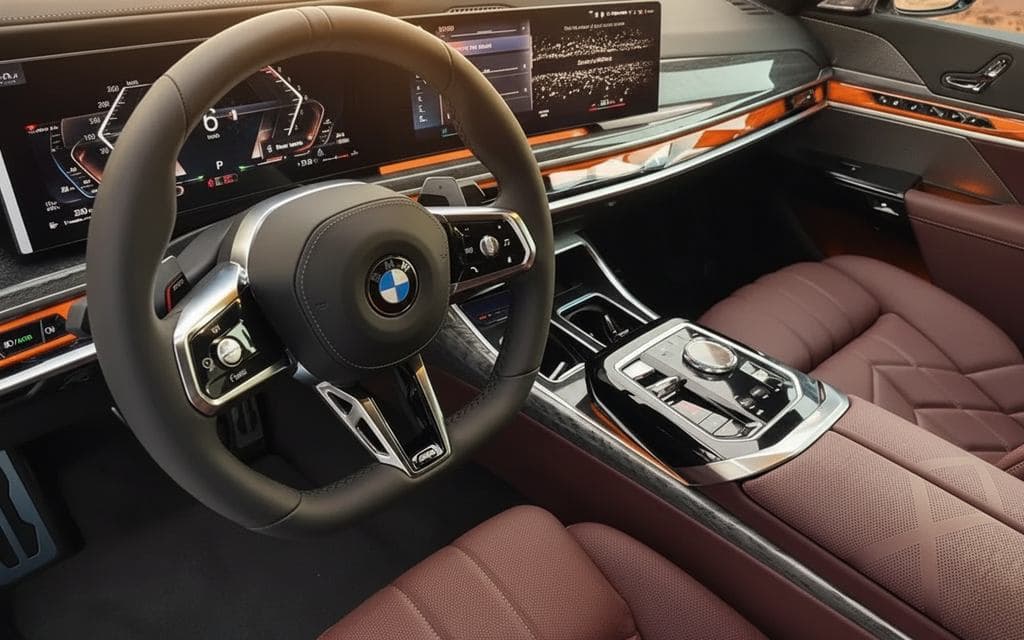 Bmw 735 2023 dashboard and infotainment