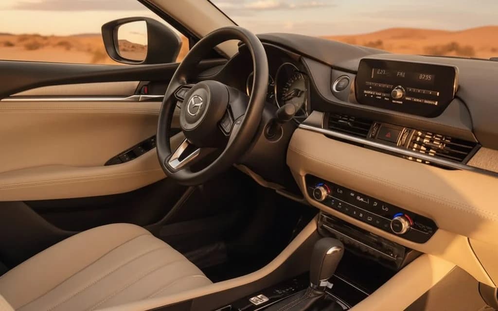Mazda 6 2022 dashboard and infotainment