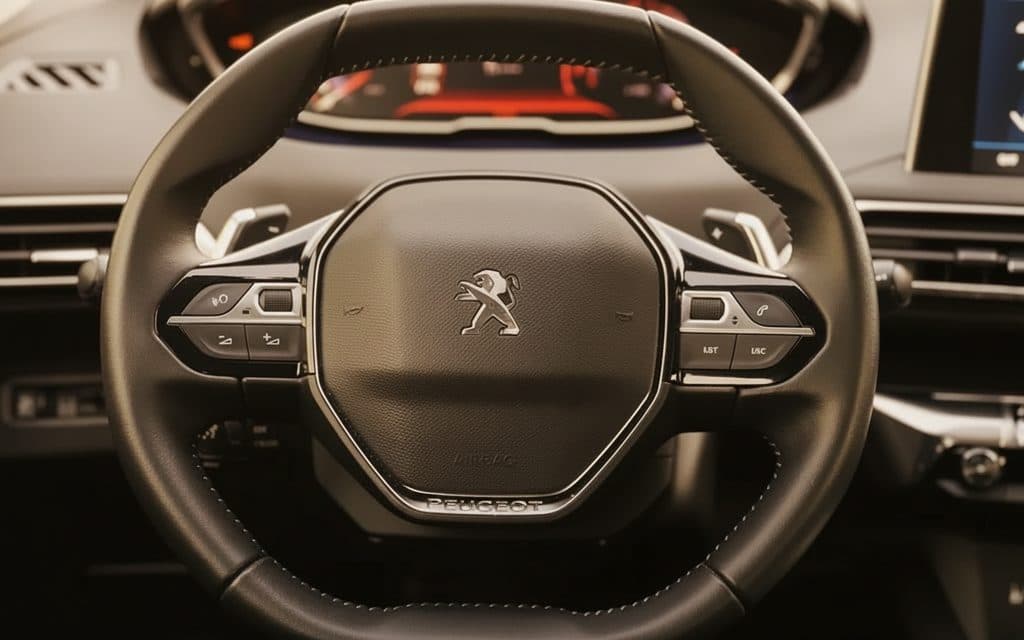 Peugeot 3008 2023 interior view showing trim