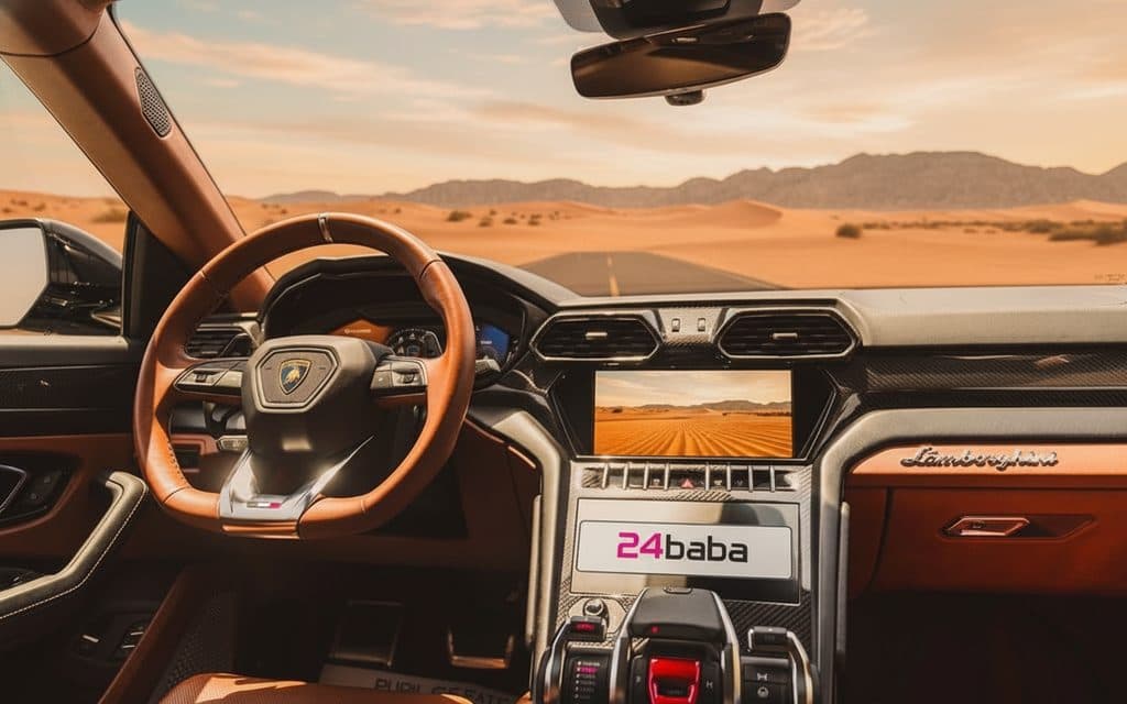 Lamborghini Urus 2022 interior view showing trim