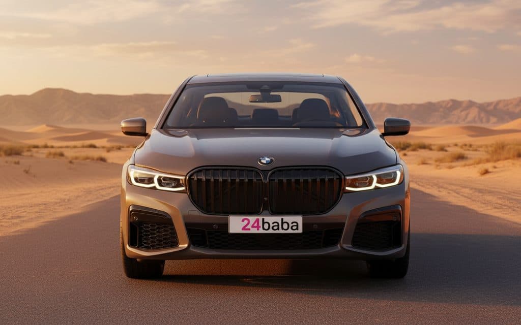 Hire Bmw 740 2024 White in Dubai