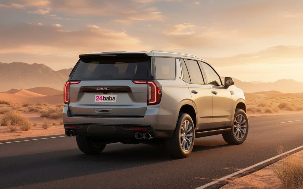 Gmc Yukon 2024 Grey rear view showing taillights