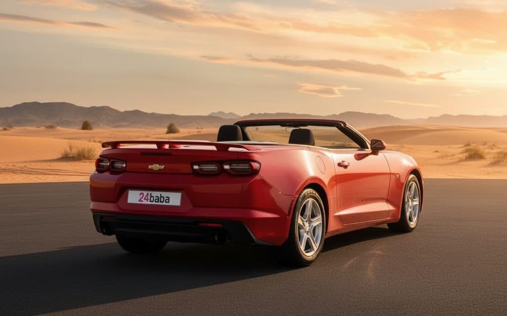 Chevrolet Camaro 2021 Red rear view showing taillights