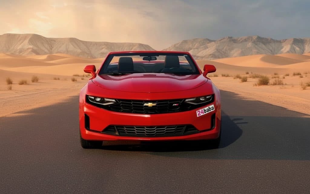 Chevrolet Camaro 2021 Red front view with headlights