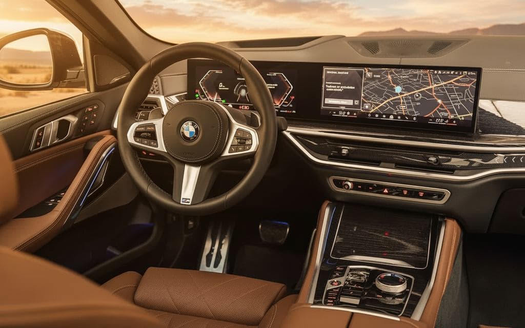 Bmw X6 2024 dashboard and infotainment