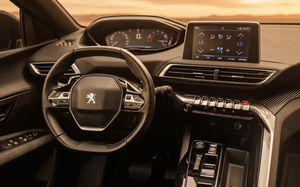 Peugeot 3008 2025 interior view showing trim