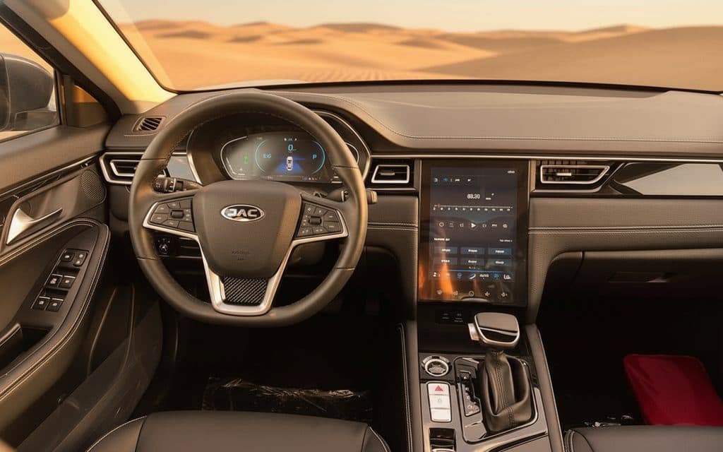 Jac J7 2024 interior view showing trim