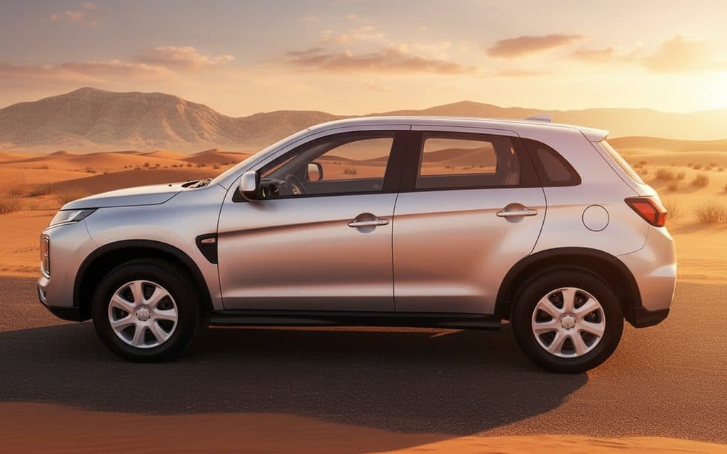 Mitsubishi Asx 2022 Silver side profile