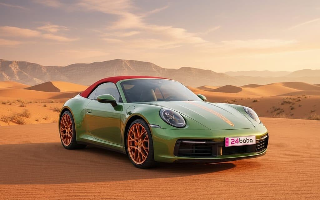 Porsche 911 2022 Green - rental in Dubai