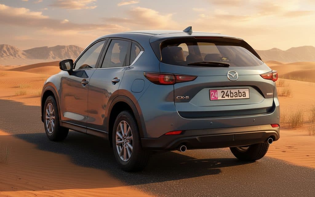 Mazda Cx 5 2023 Dark Gray rear view showing taillights