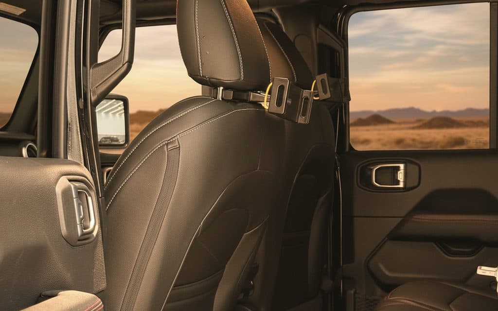 Jeep Wrangler 2023 leather seats and cabin