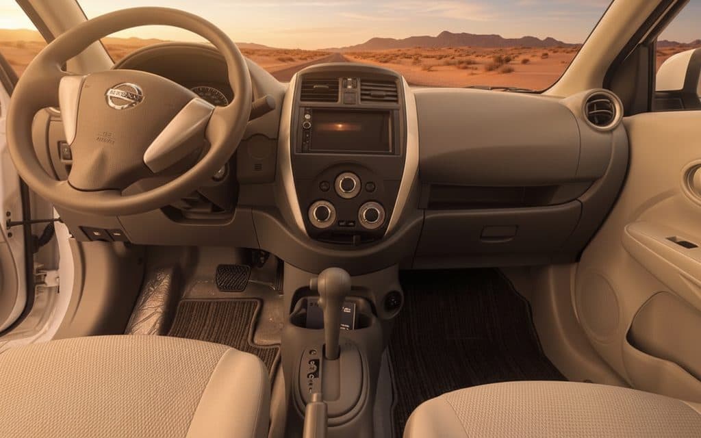 Nissan Sunny 2024 interior view showing trim