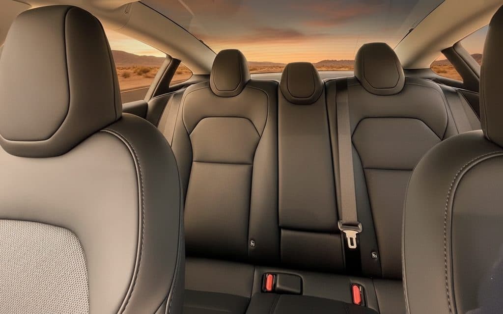 Tesla Model3 2024 leather seats and cabin