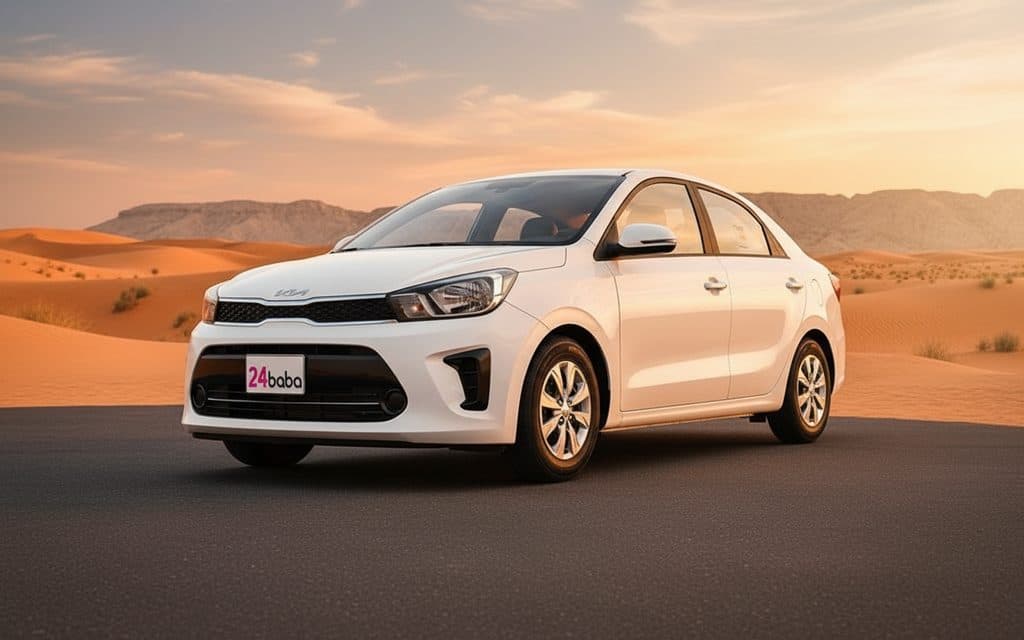 Hire Kia Pegas 2024 White in Dubai