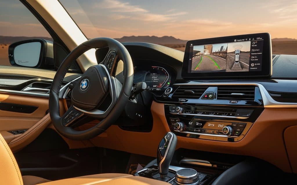 Bmw 520 2023 dashboard and infotainment