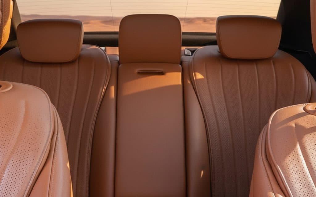 Mercedes S500 2022 leather seats and cabin