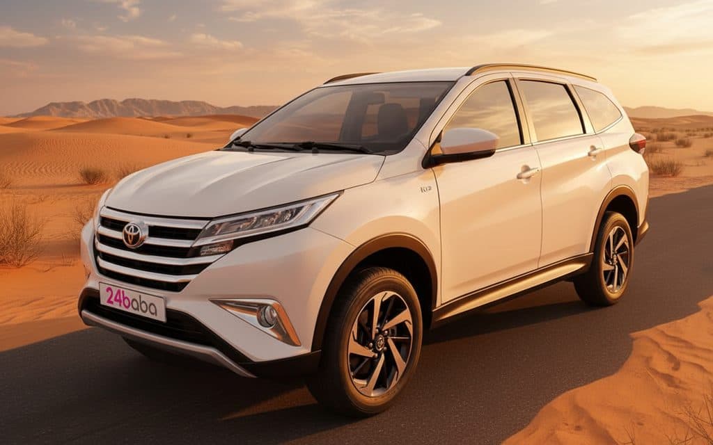 White Toyota Rush 2023 - rental in Dubai