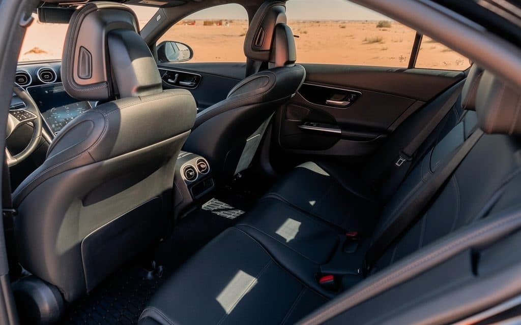 Mercedes C300 2022 leather seats and cabin