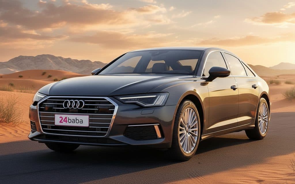 Rent Audi A6 2023 Grey in dubai, UAE