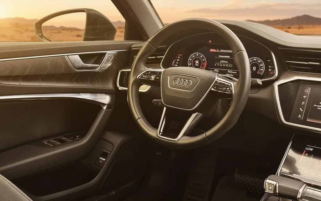 Audi A6 2023 dashboard and infotainment