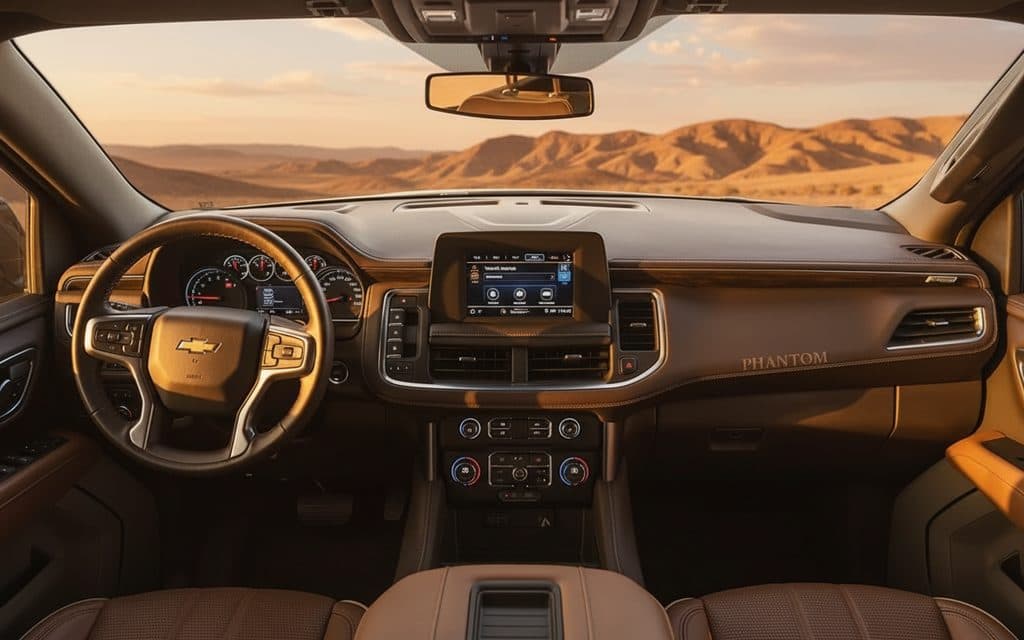 Chevrolet Tahoe 2022 interior view showing trim