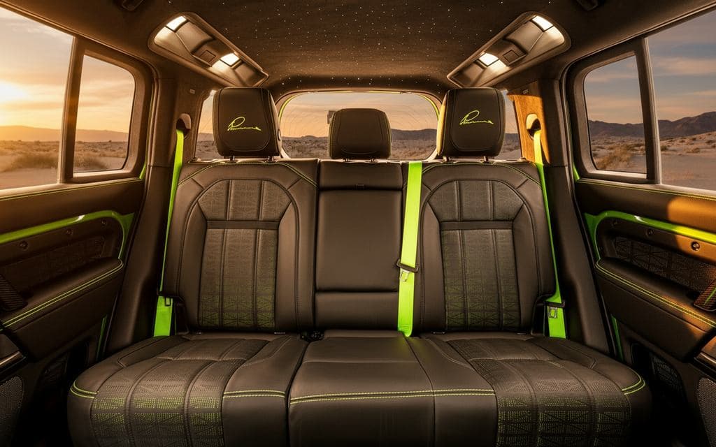 Land Rover Defender 2022 leather seats and cabin