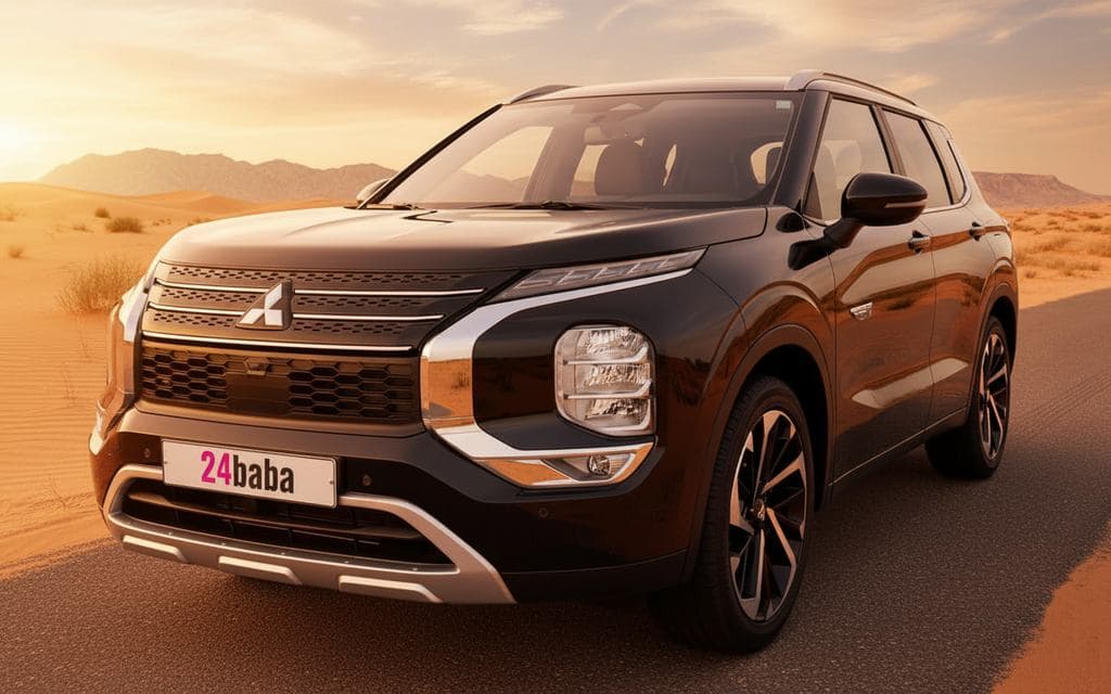 Rent Mitsubishi Outlander 2024 Black in Dubai