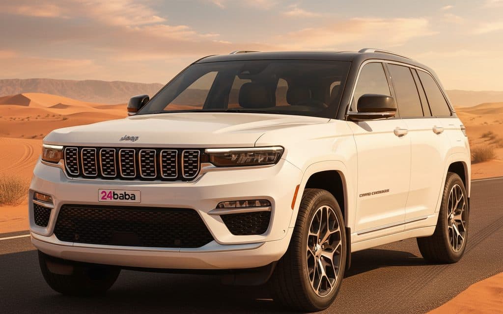 Hire Jeep GrandCherokee 2023 White in Dubai
