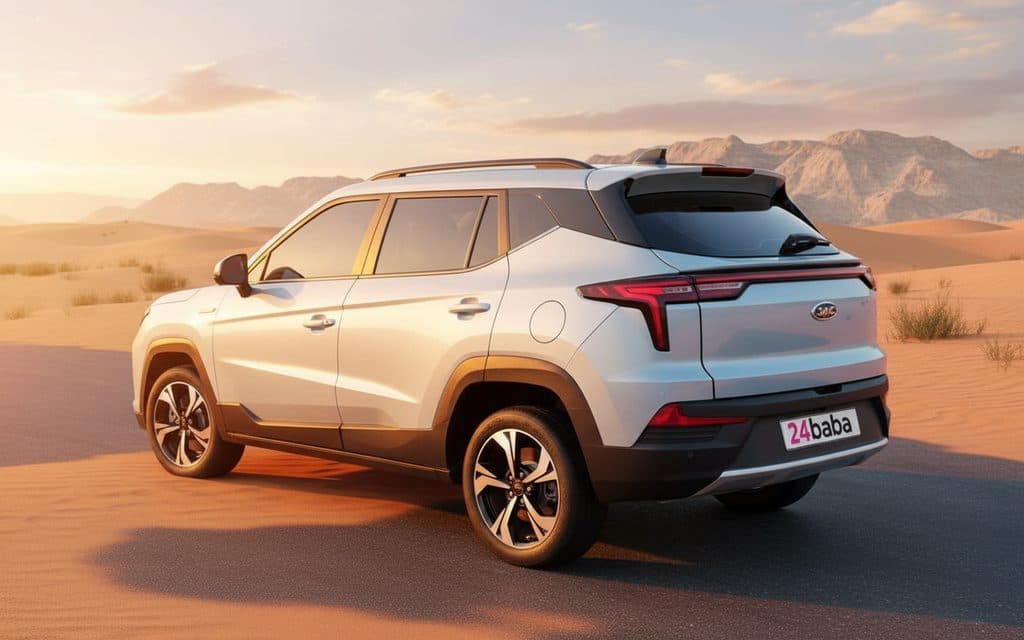 Jac Js4 2024 Blue rear view showing taillights