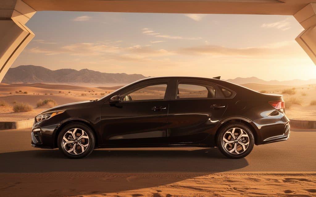 Kia Forte 2021 Black side profile
