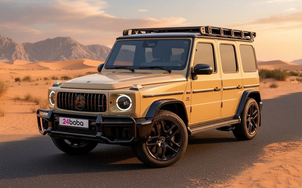 Mercedes G63 2025 Beige rental in Dubai