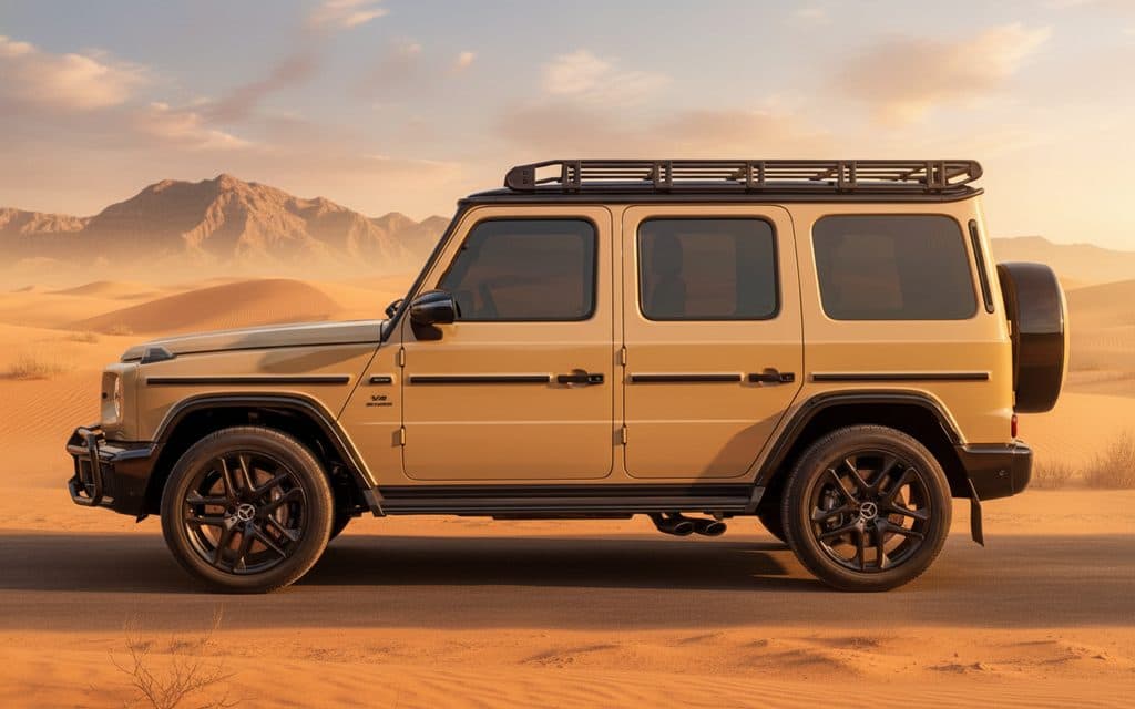 Mercedes G63 2025 Beige side profile