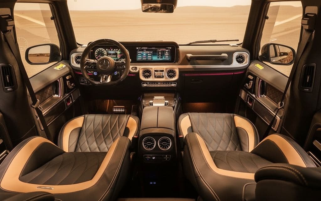 Mercedes G63 2025 dashboard and infotainment