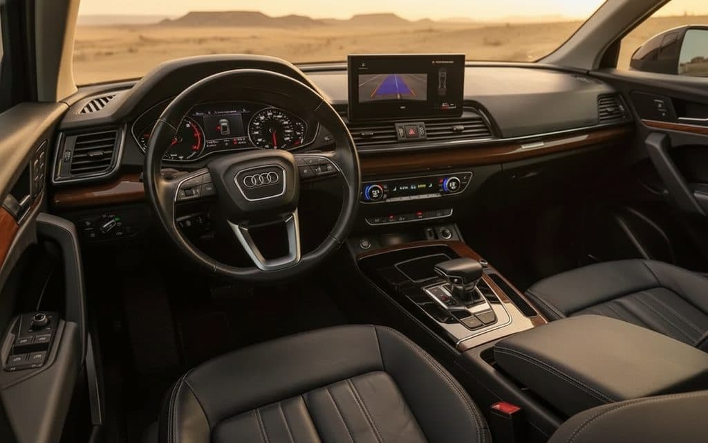 Audi Q5 2023 dashboard and infotainment