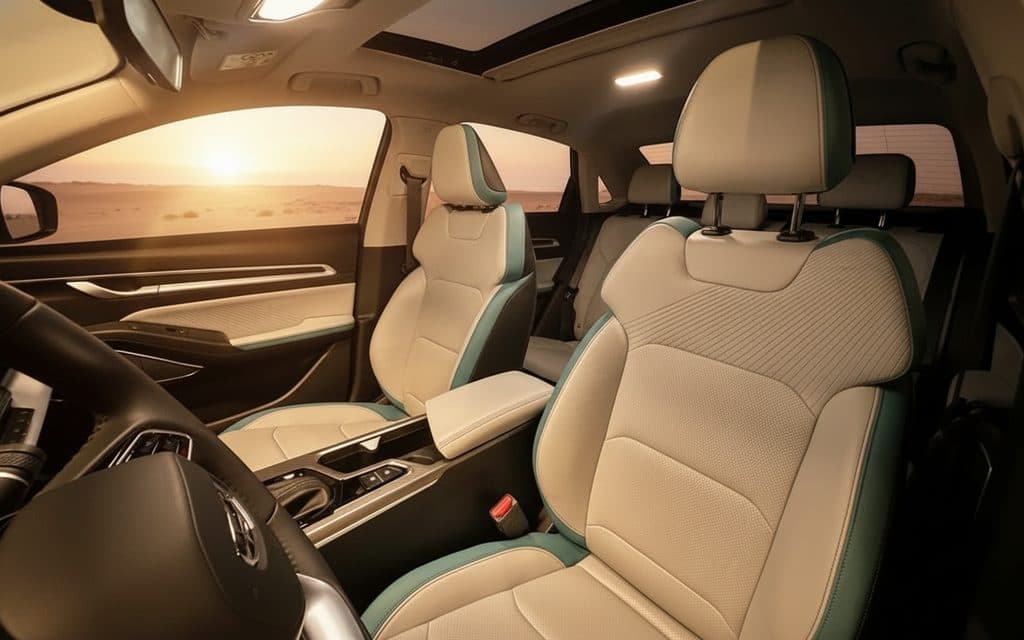 Geely Emgrand 2025 leather seats and cabin